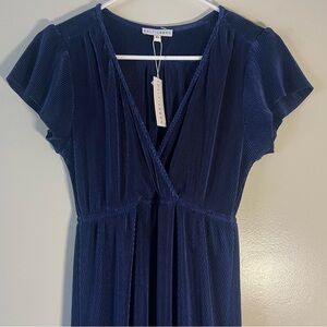 BalticBorn‎ Maxi Dress Blue Midi Vneck XS New with tags